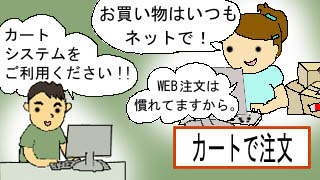 カートで注文