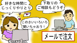メールで注文